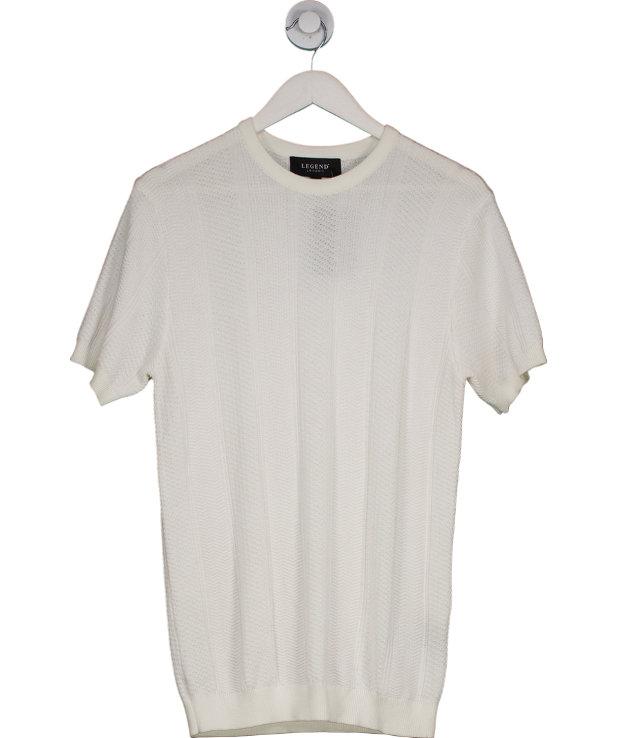 Legends White Textured Tee UK S