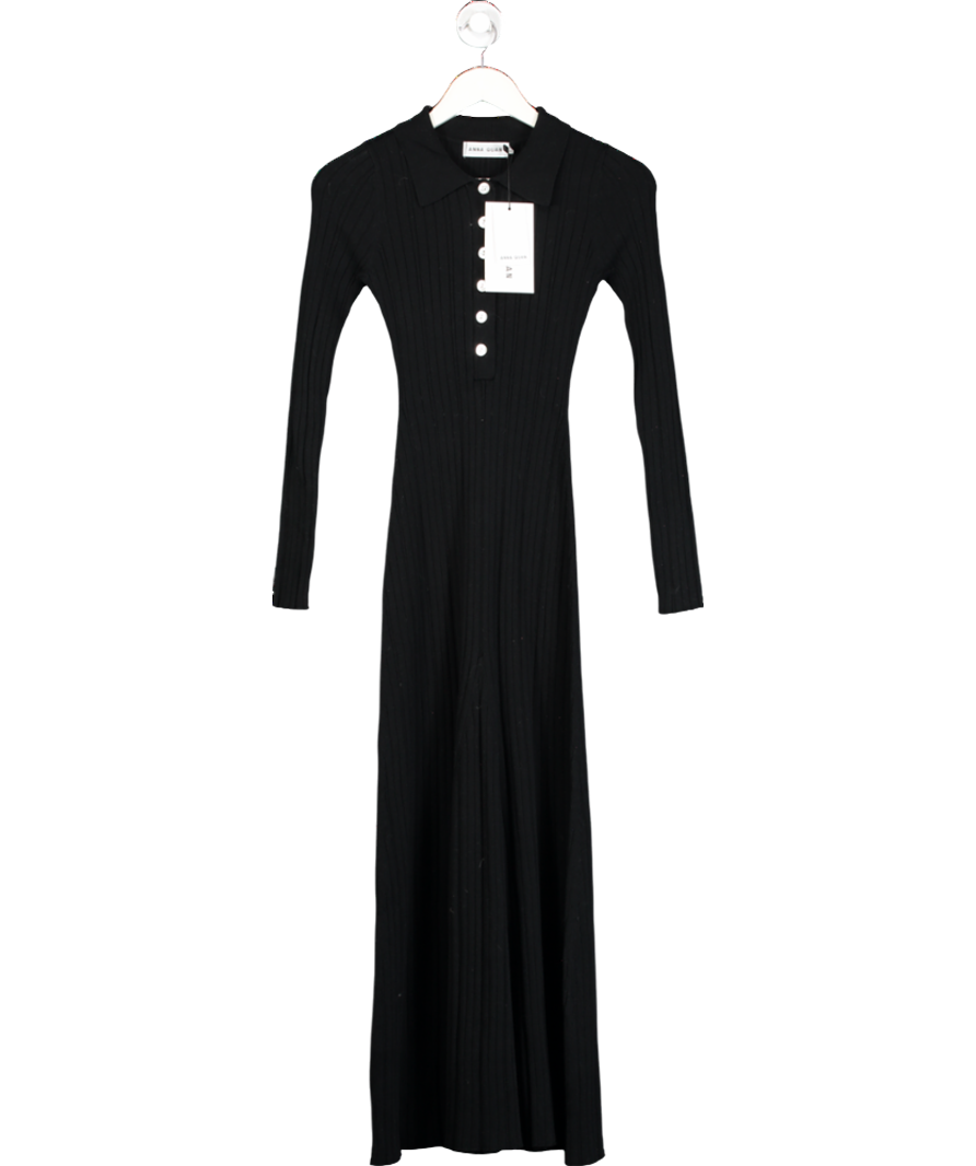 Anna Quan Black Angelina Dress In Raven UK 6