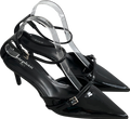 Stephan Black Varnish Pumps With Cross Straps UK 7 EU 40 👠