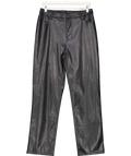 ASOS Black Straight Faux Leather Trousers UK 12