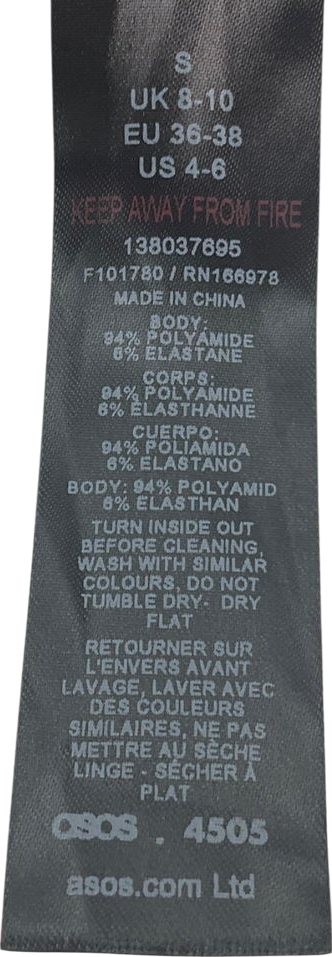 ASOS Brown 2-piece Seamless Contour Rib Activewear Set UK S