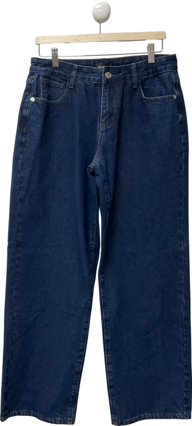 White Fox Navy Blue Jeans UK M