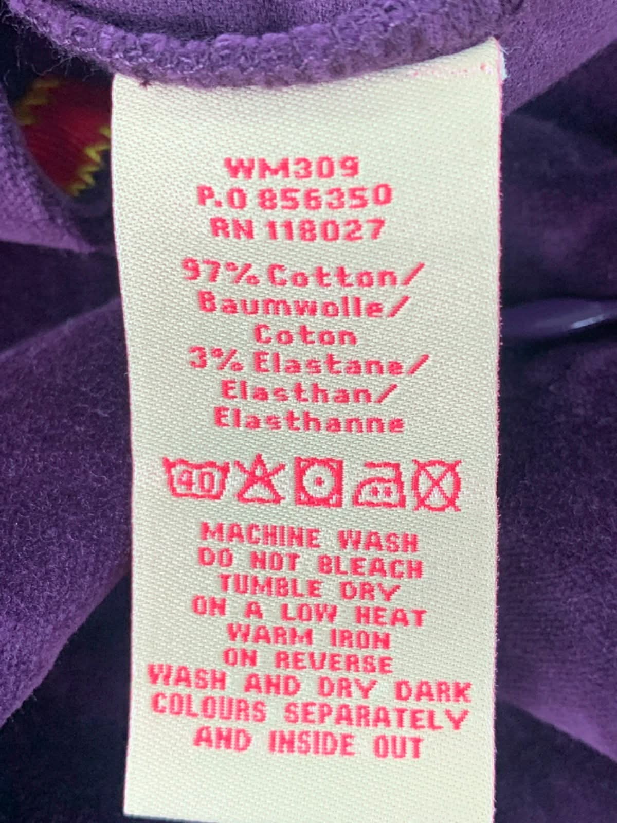 Boden Purple Straightleg Velvet Crop trousers 20R