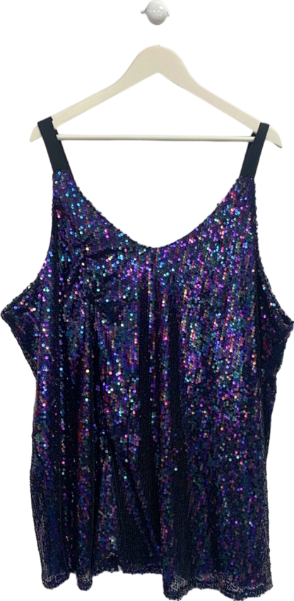 Yours Multicolour Sequin Top UK 26-28