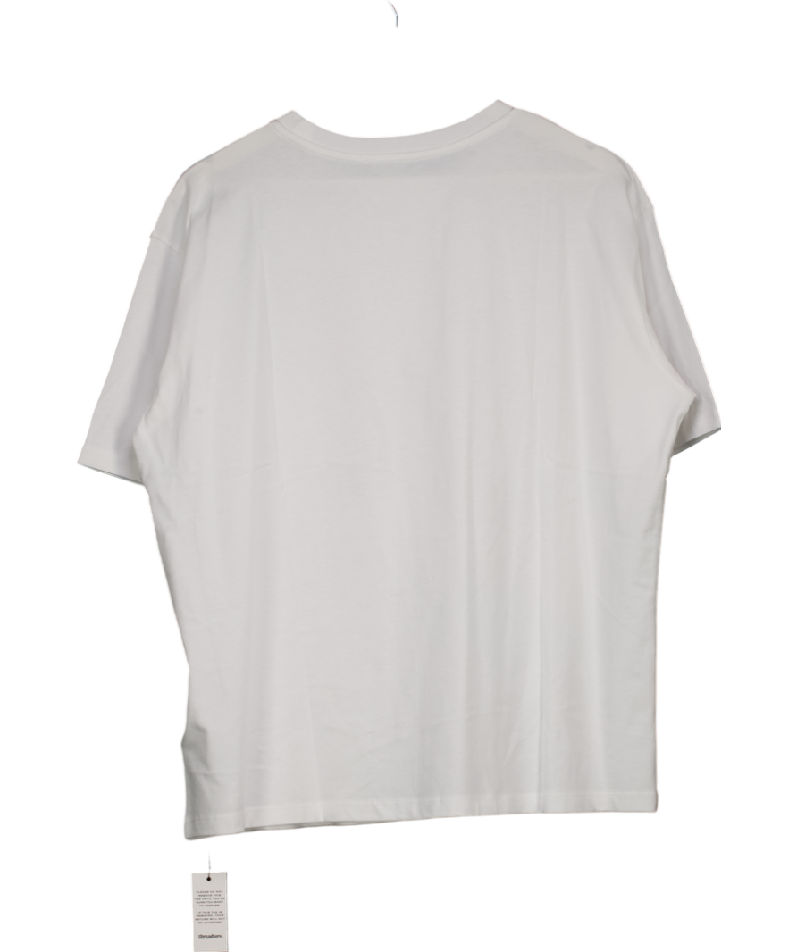 Threadbare White Pasta Printed T-shirt UK 12
