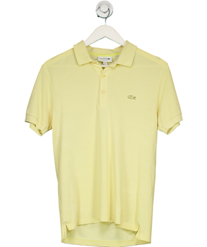 Lacoste Yellow Classic Fit L.12.12 Original Piqué Polo Shirt UK XS