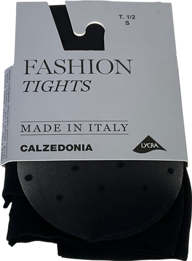 calzedonia Black Fashion Poka Dot Tights UK S