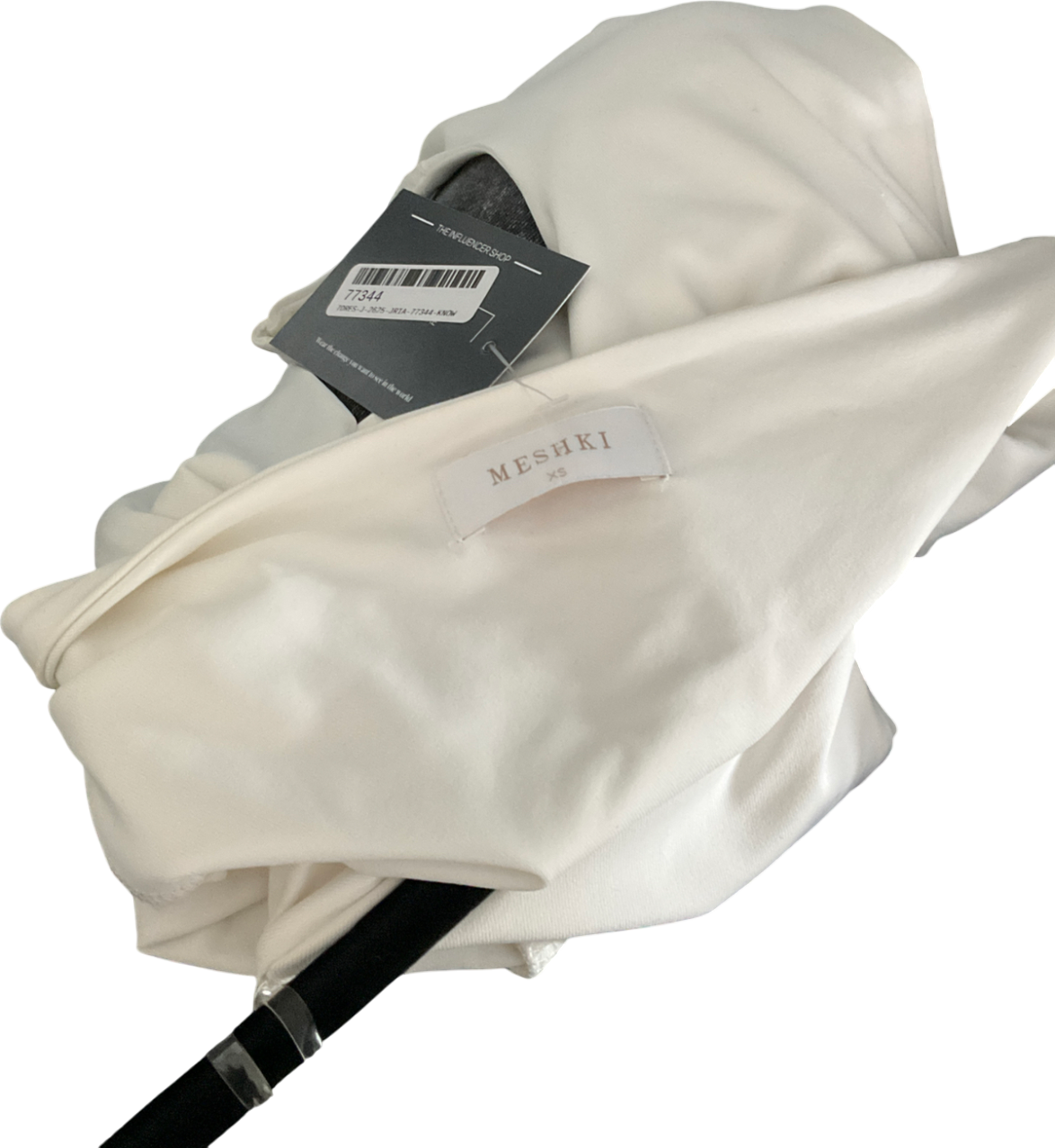 Meshki Cream One Shoulder Maxi Dress UK XS