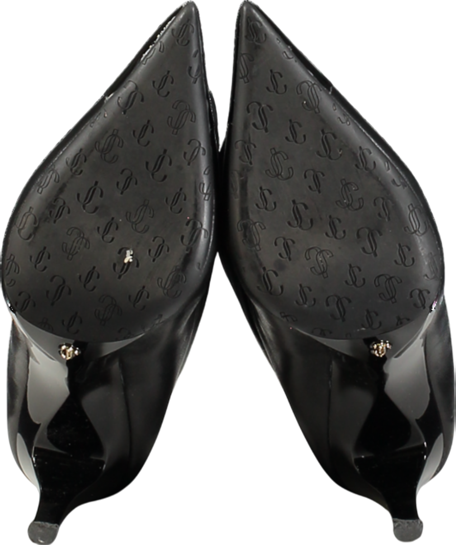 Jimmy Choo Black Cierra 100 Leather Ankle Boots UK 6 EU 39 👠
