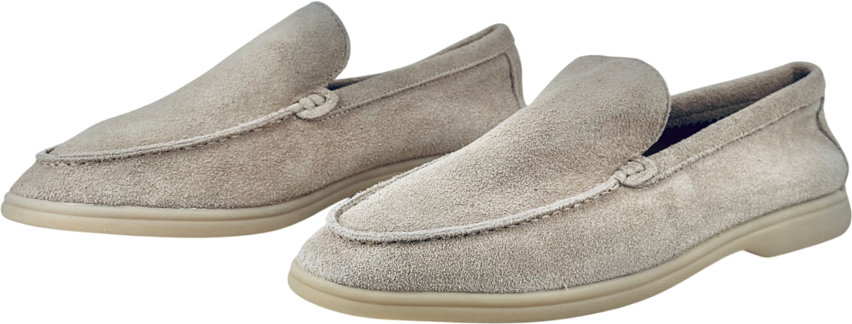 PARIJAN Beige Monaco Old Money Suede Loafers UK 11 EU 45 👞