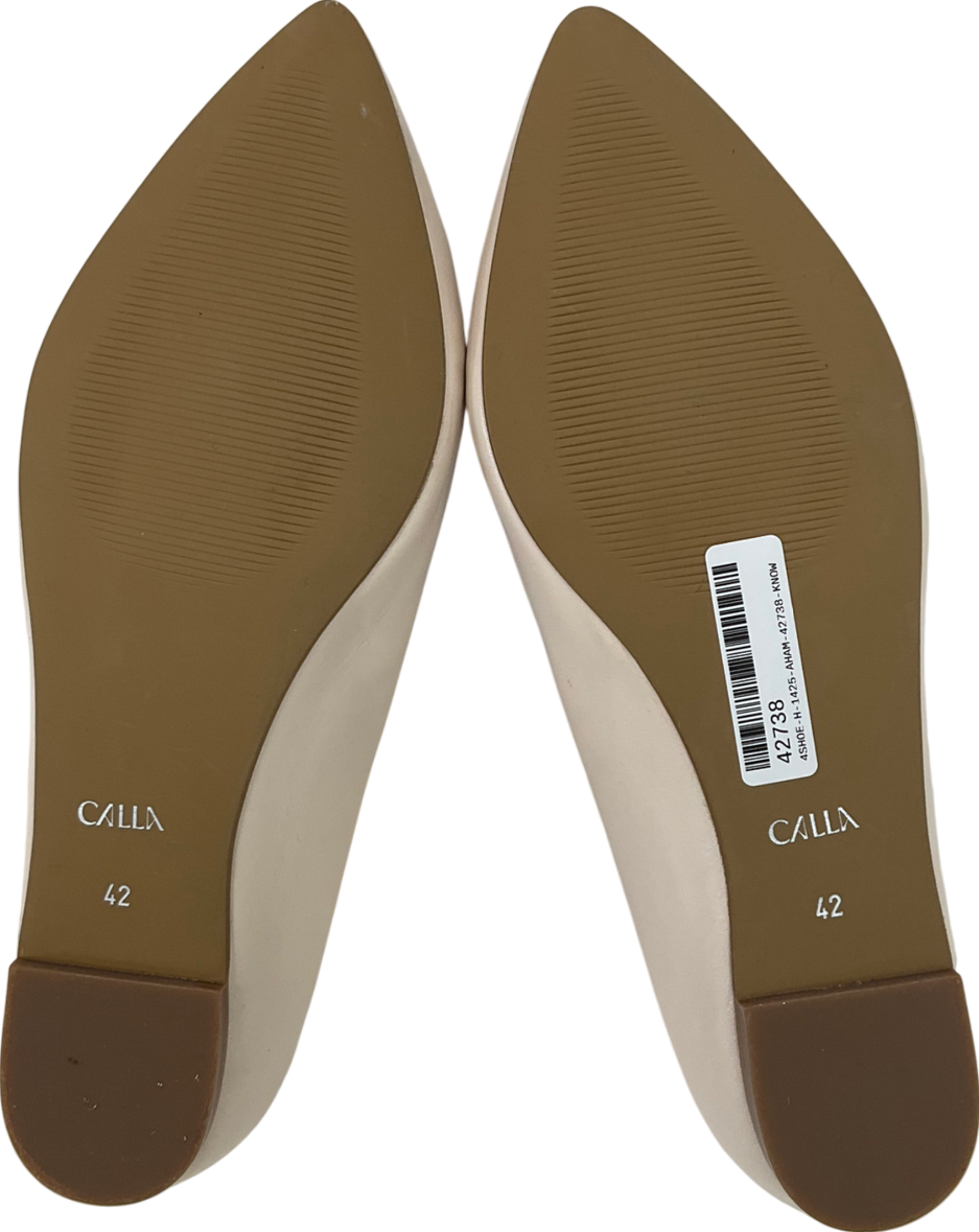 Calla Nude Lucinda Leather Pumps UK 9 EU 42 👠