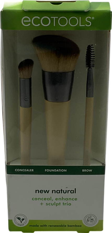 eco tool Sculpt Trio, Makeup Brushes For Foundation, Concealer, & Brows One size