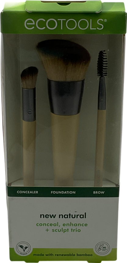 eco tool Sculpt Trio, Makeup Brushes For Foundation, Concealer, & Brows One size