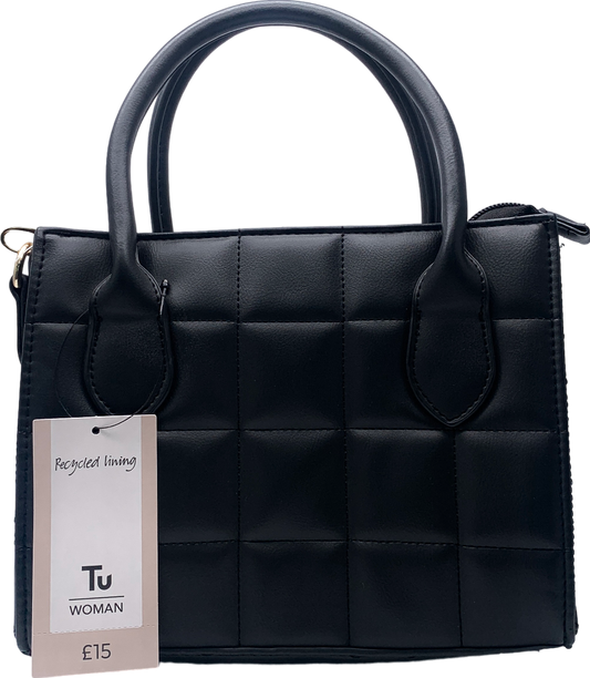TU Black Quilted Bag One Size