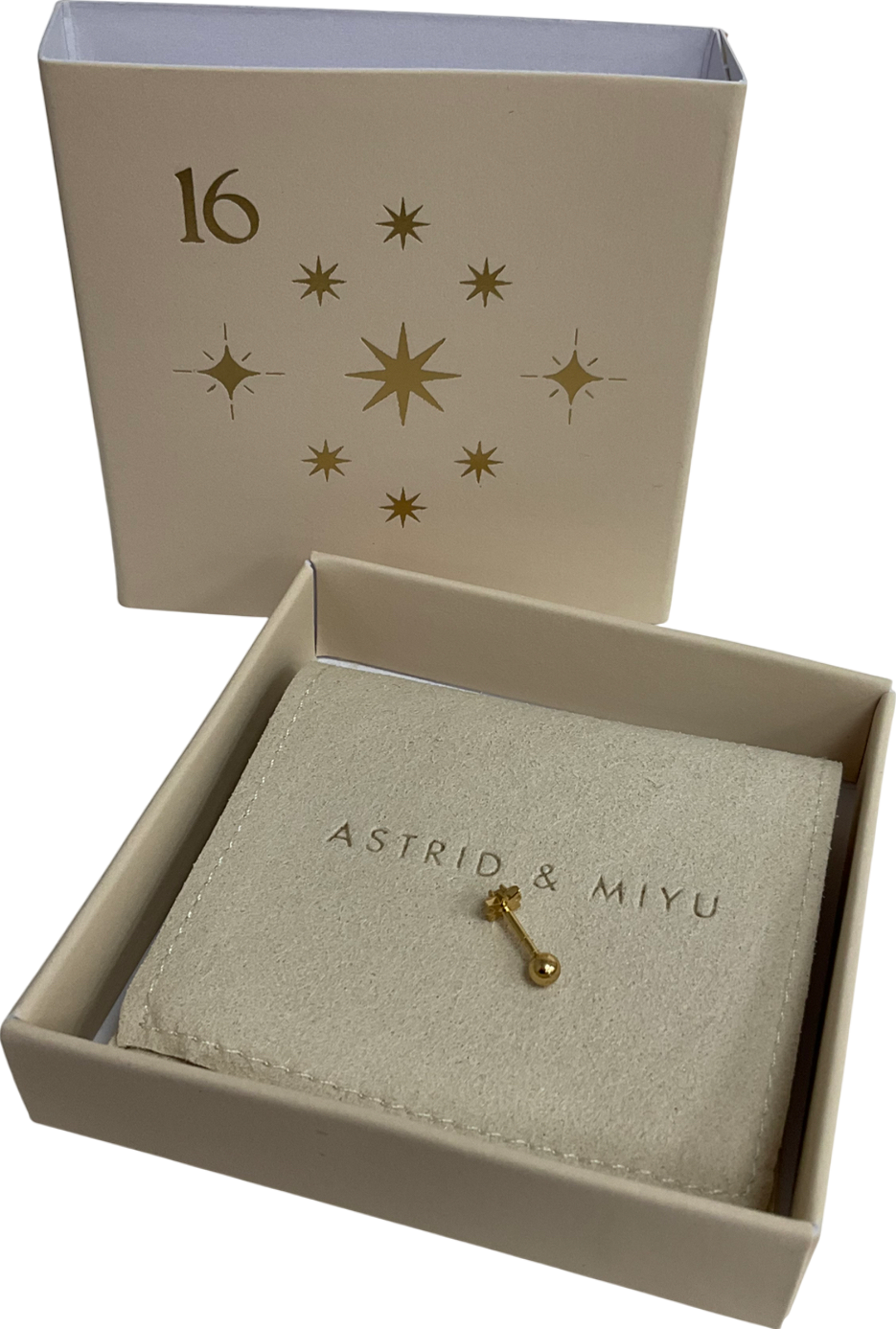 Astrid & Miyu Twilight Star Barbell In Gold One Size