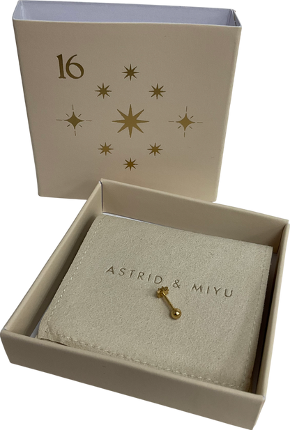 Astrid & Miyu Twilight Star Barbell In Gold One Size