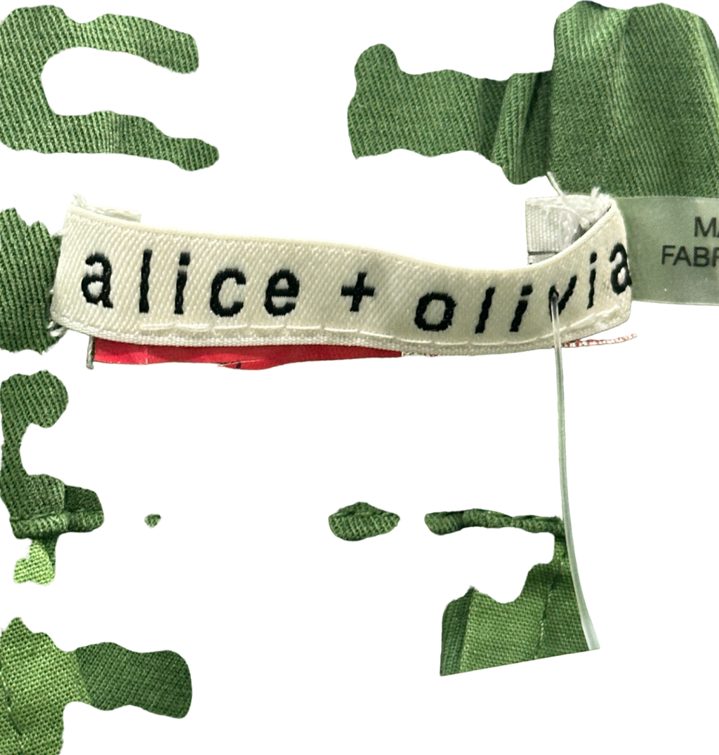 Alice + Olivia Green Cargo Trousers UK M