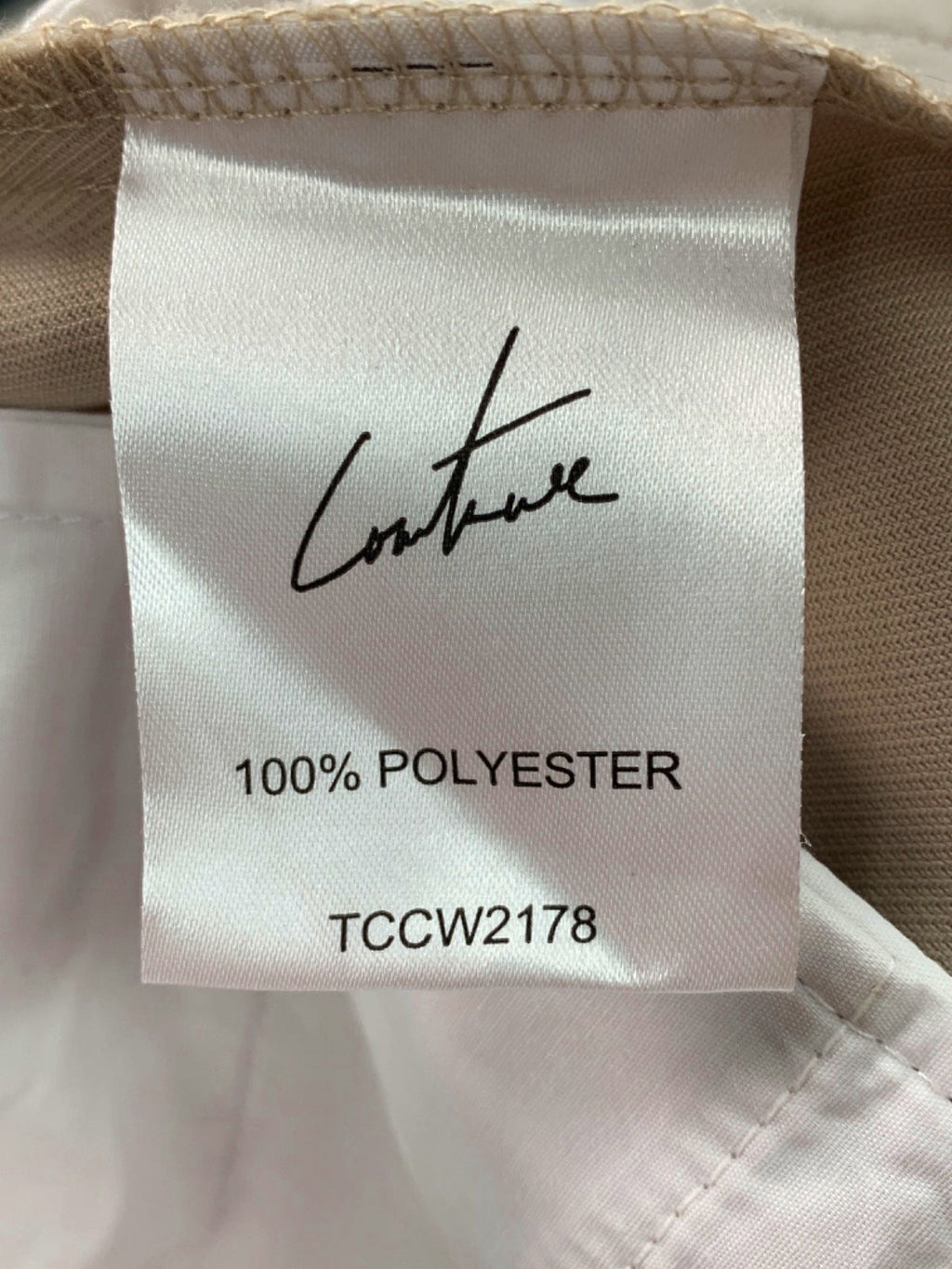 Couture Beige Mini Skirt UK 6