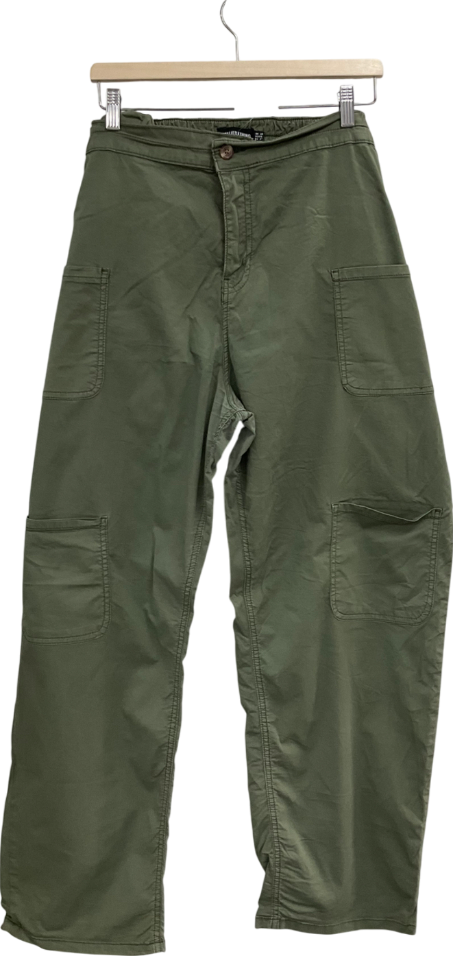 PrettyLittleThing Green Pocket Detail Trousers UK 20