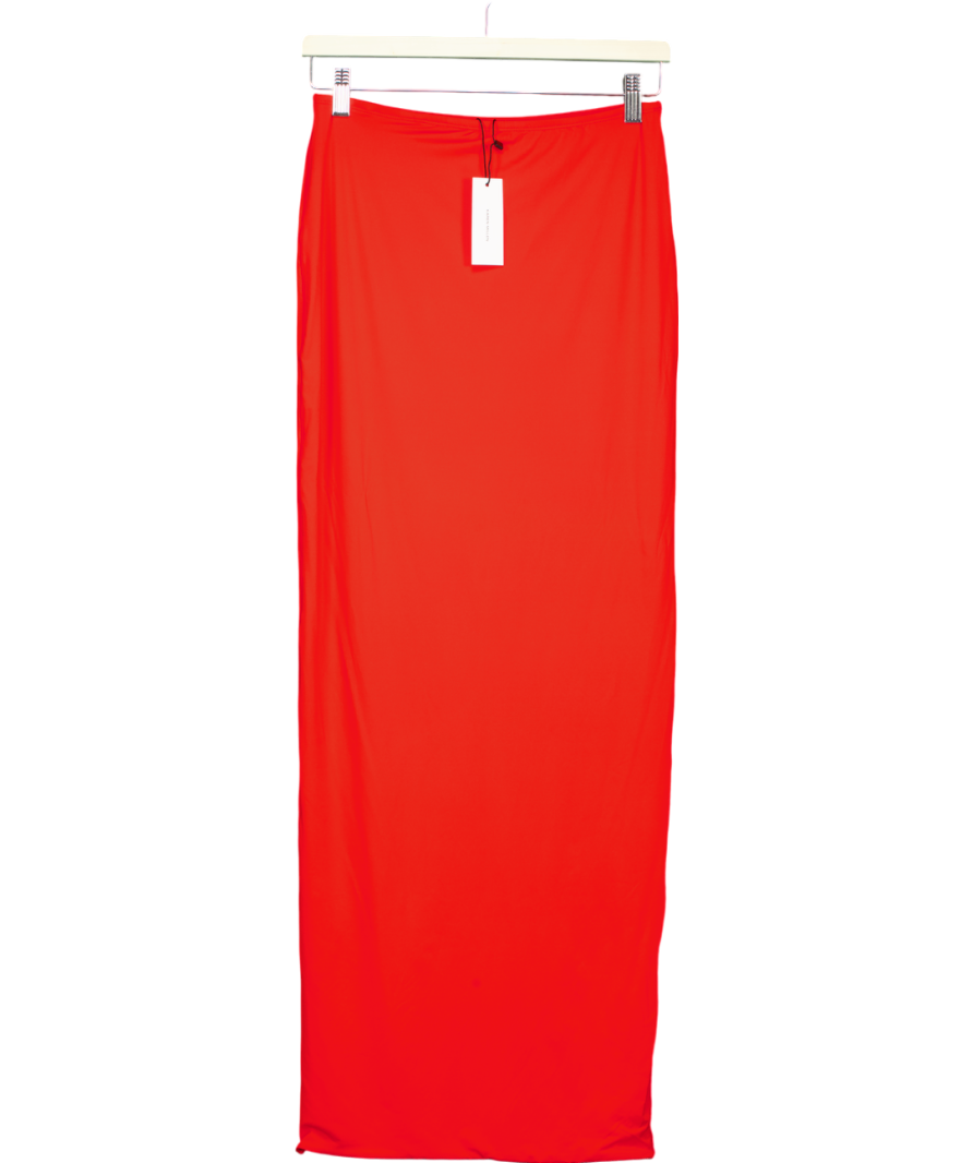 Karen Millen Orange Contour Jersey Maxi Skirt UK S