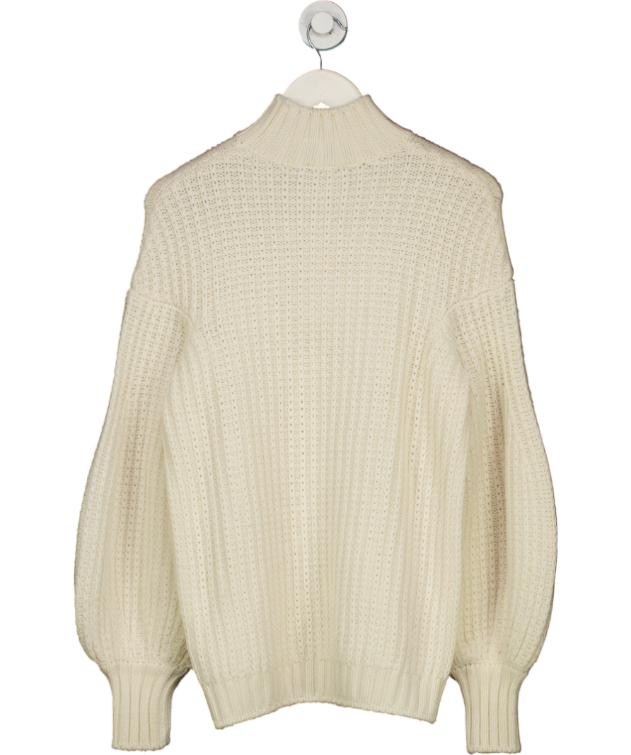 luisa spagnoli Ymassai White Knitted Jumper UK S