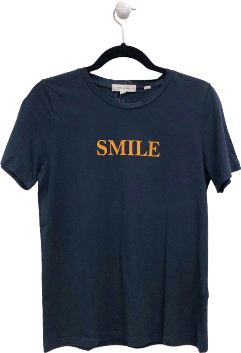 Chinti & Parker Navy Smile T-Shirt UK M