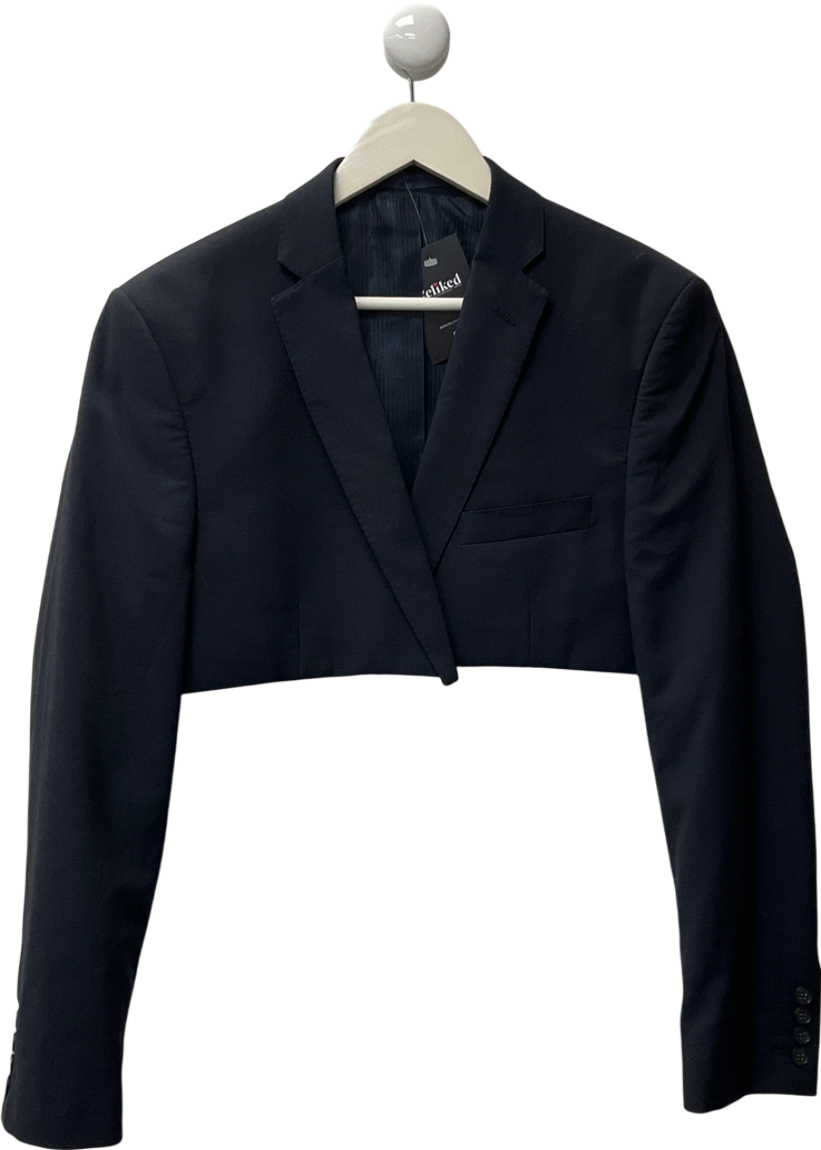 Navy Blue Cropped Blazer UK S
