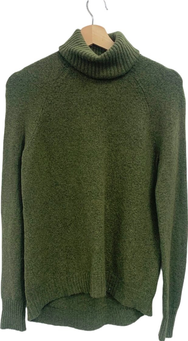J Crew Green Turtleneck Jumper UK XXS