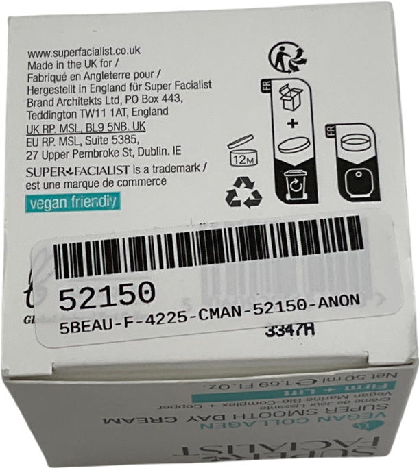 Super Facialist Vegan Collagen Super Smooth Day Cream 50ml