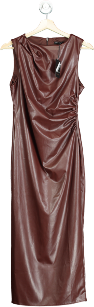 River Island Dark Brown Sleeveless Dress UK 10