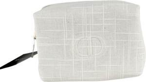 Christian Dior White Makeup Bag One Size