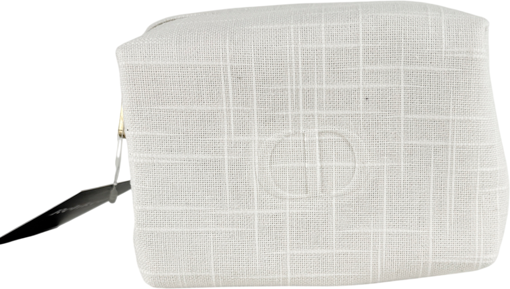 Christian Dior White Makeup Bag One Size