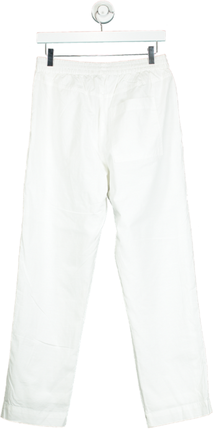 French Connection Linen White Trousers UK S