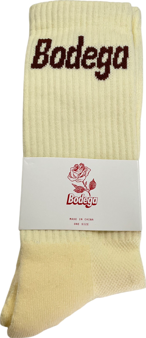 bodega Cream Socks One Size