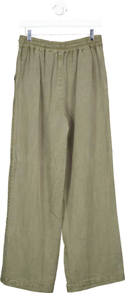 River Island Olive Green Relaxed Fit Trousers UK 10