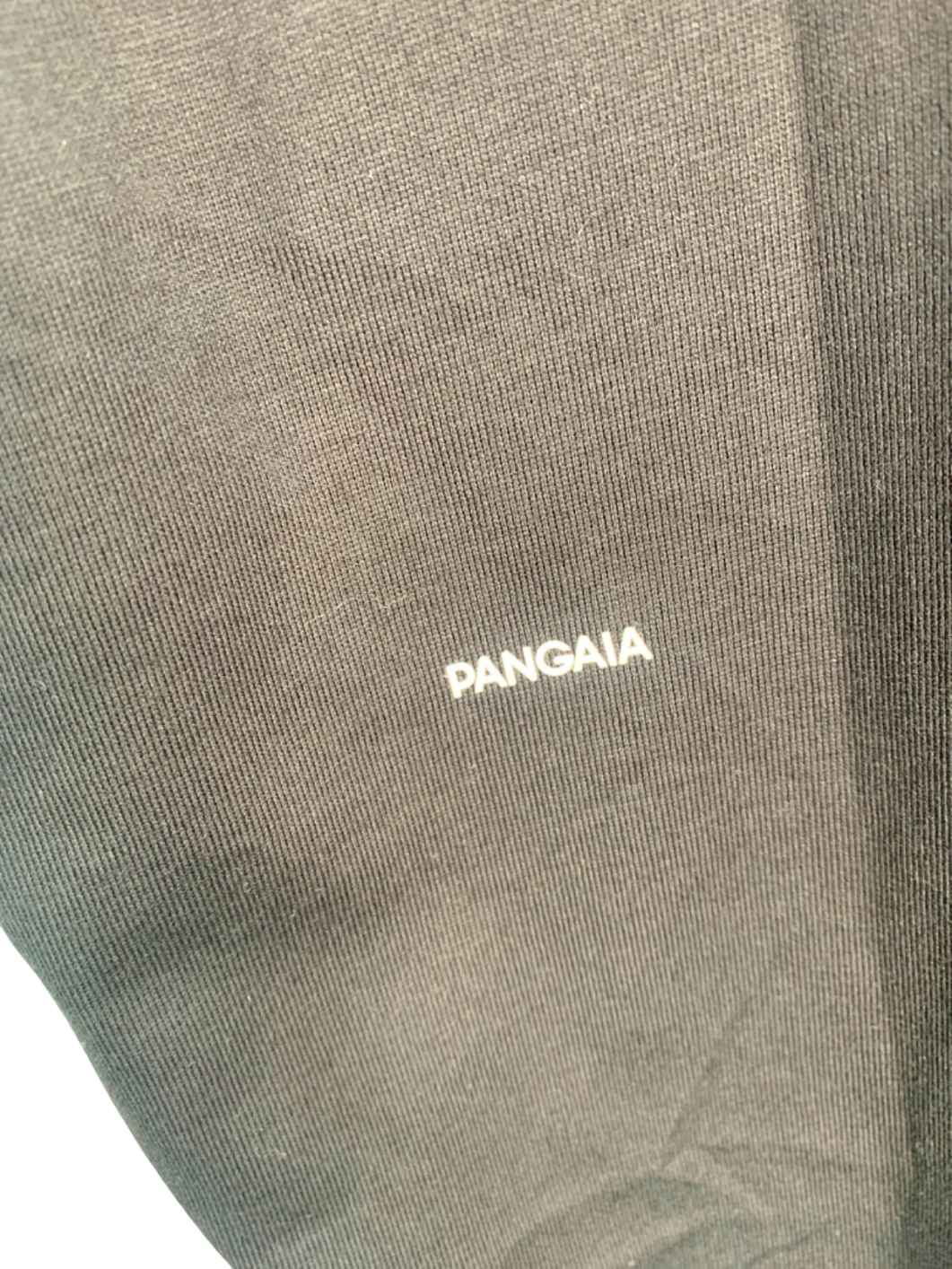 Pangaia Black Seaweed Fiber Cropped Shoulder T-Shirt M