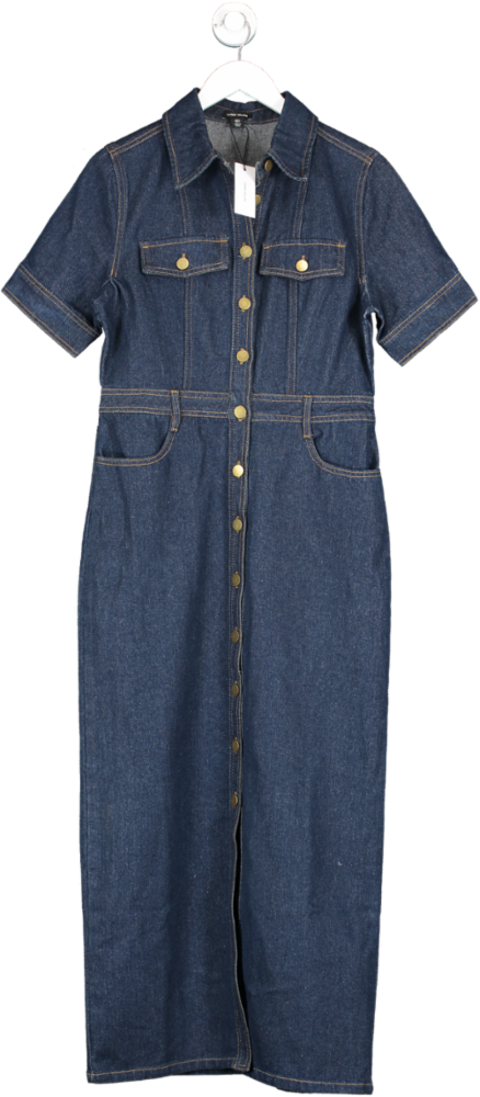 Denim Maxi Shirt Dress | Karen Millen