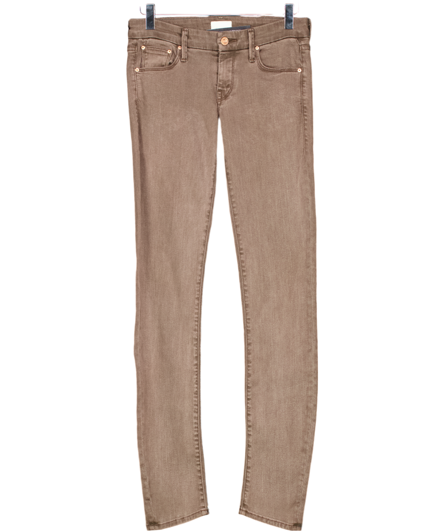 Mother Brown The Looker Mid-rise Skinny Jeans W25