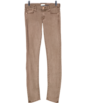 Mother Brown The Looker Mid-rise Skinny Jeans W25