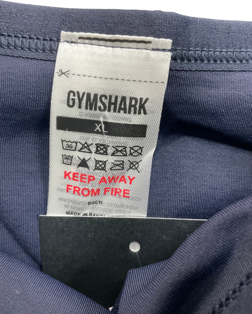 gymshark Blue Contrast Seamless Sports Bra UK XL
