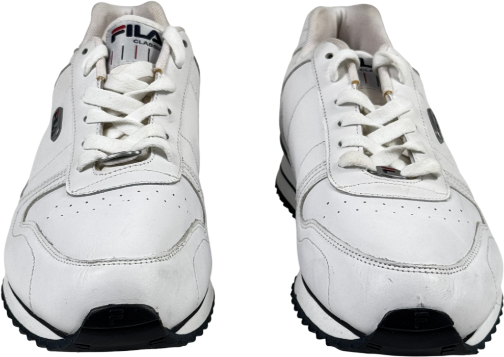 FILA Vintage Retro White Trainers UK 9 EU 43 👞