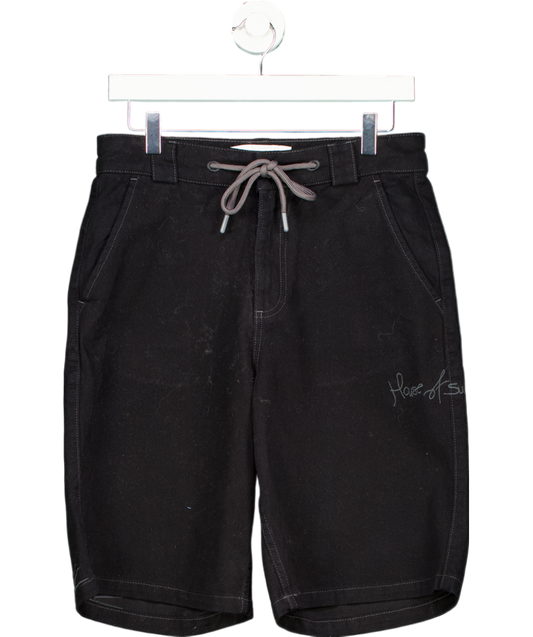 HOUSE OF SUNNY Black Sundown Denim Bermuda Shorts UK S