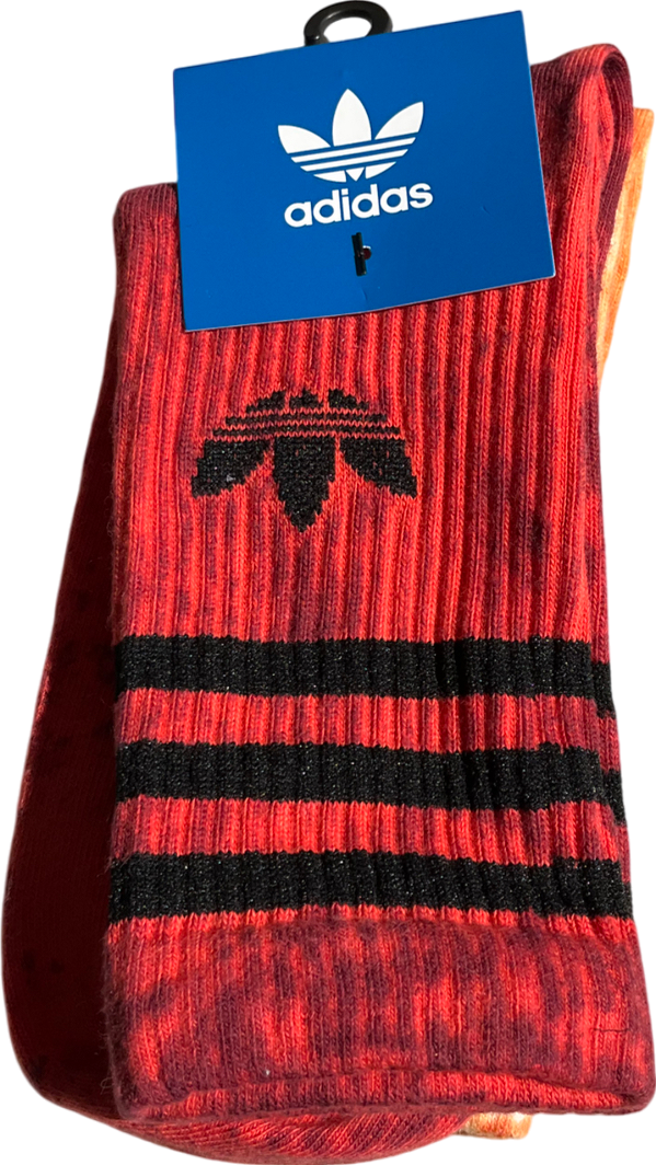 adidas Orange Tie Dye Socks UK M
