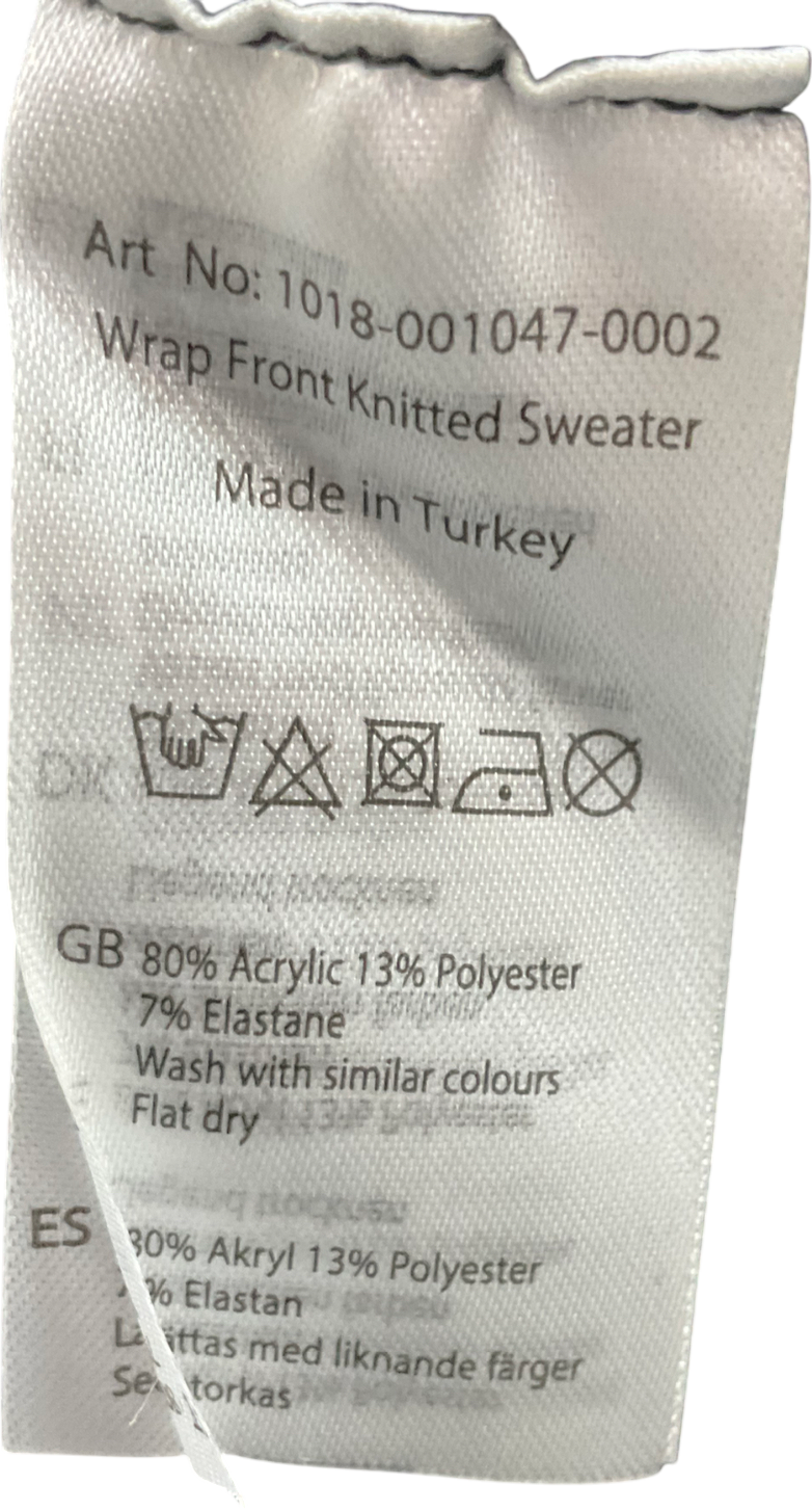 NA-KD Black Twist Front Knitted Jumper UK S