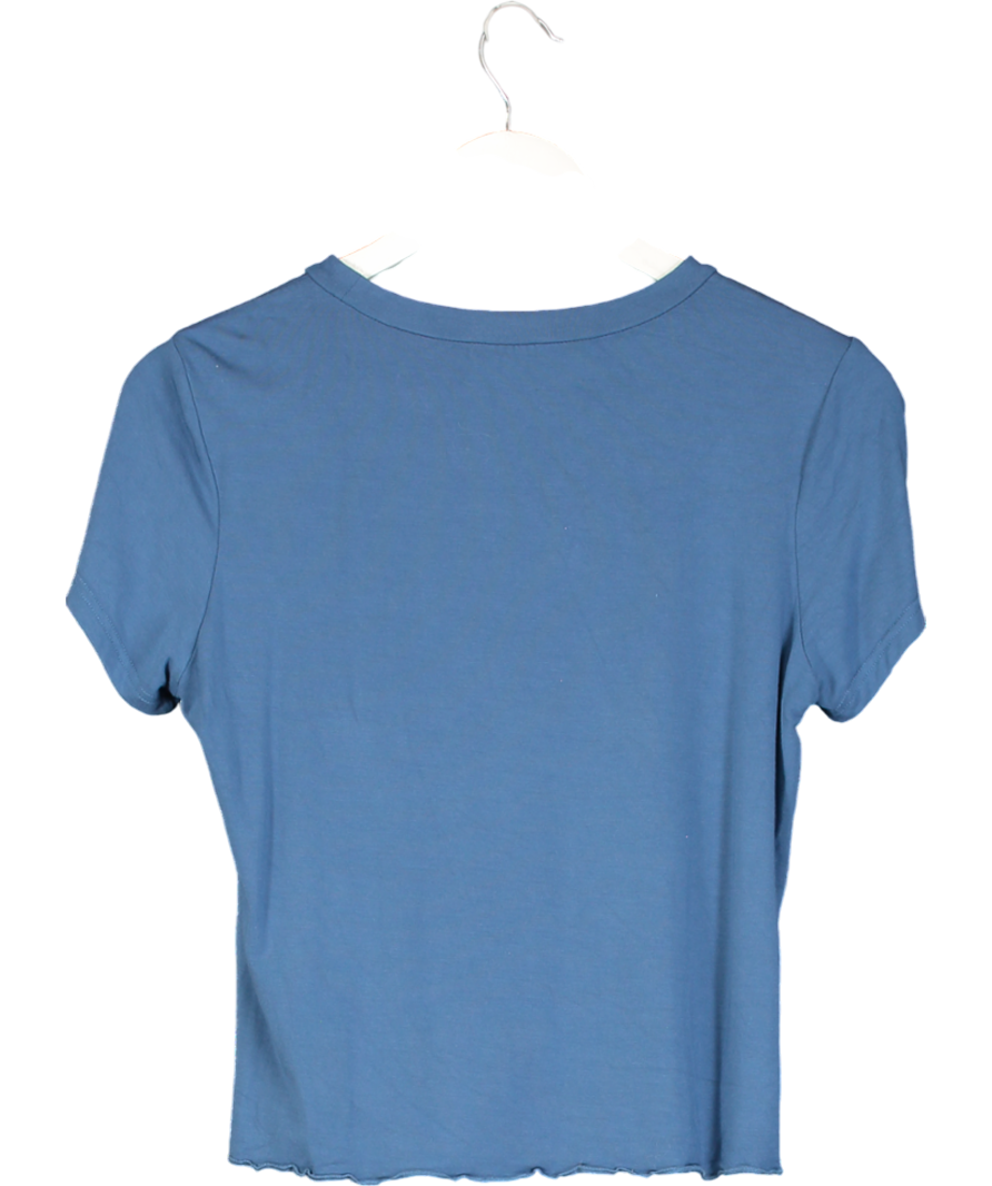 White Fox Blue Too Bless Baby Tee UK XL