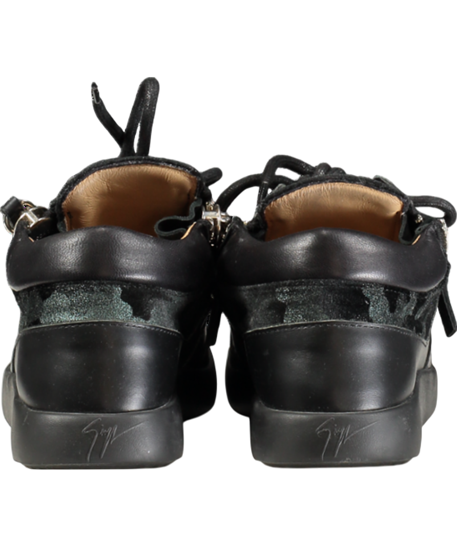 Guiseppe Zanotti Black Unisex High Top Trainer EU 36.5 UK 3.5