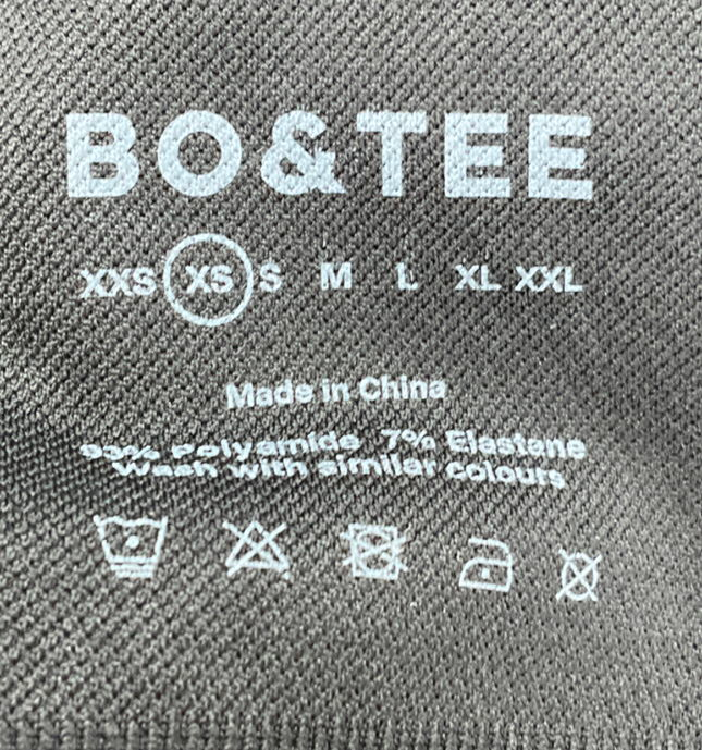 Bo + Tee Black Flexirib High Waist Leggings UK XS