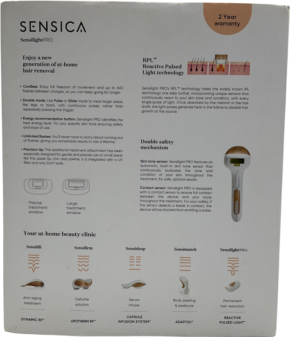 sensica Sensilight Pro Cordless Hair Removal One size