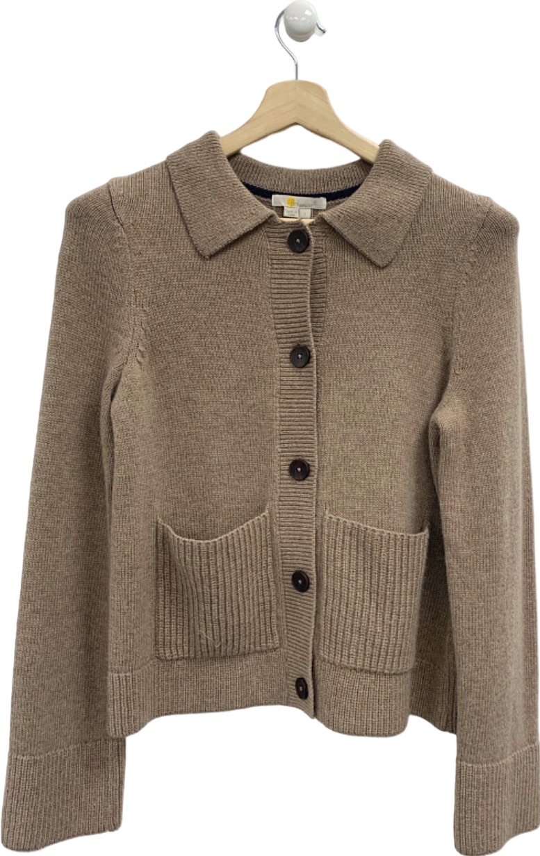 Boden Beige Wool Blend Cardigan UK S