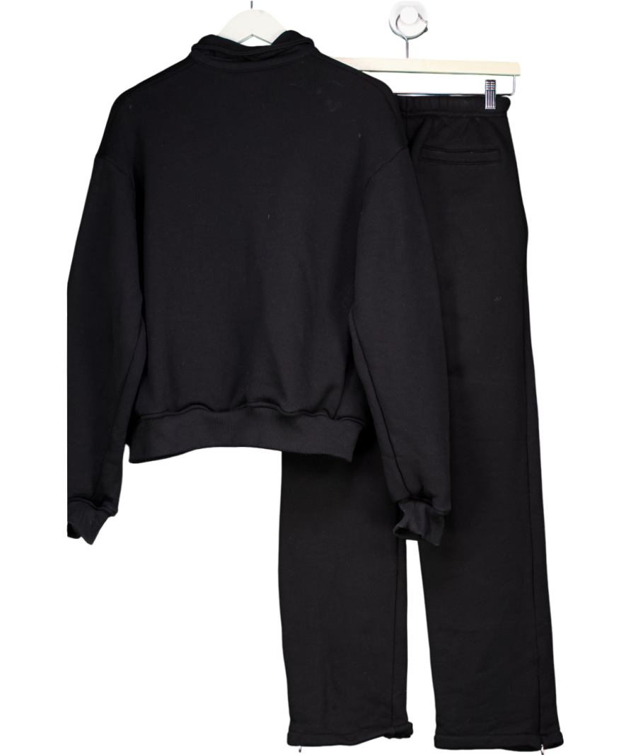 The Couture Club Black 2-piece Laundered Classics Polo Sweatshirt & Joggers UK M